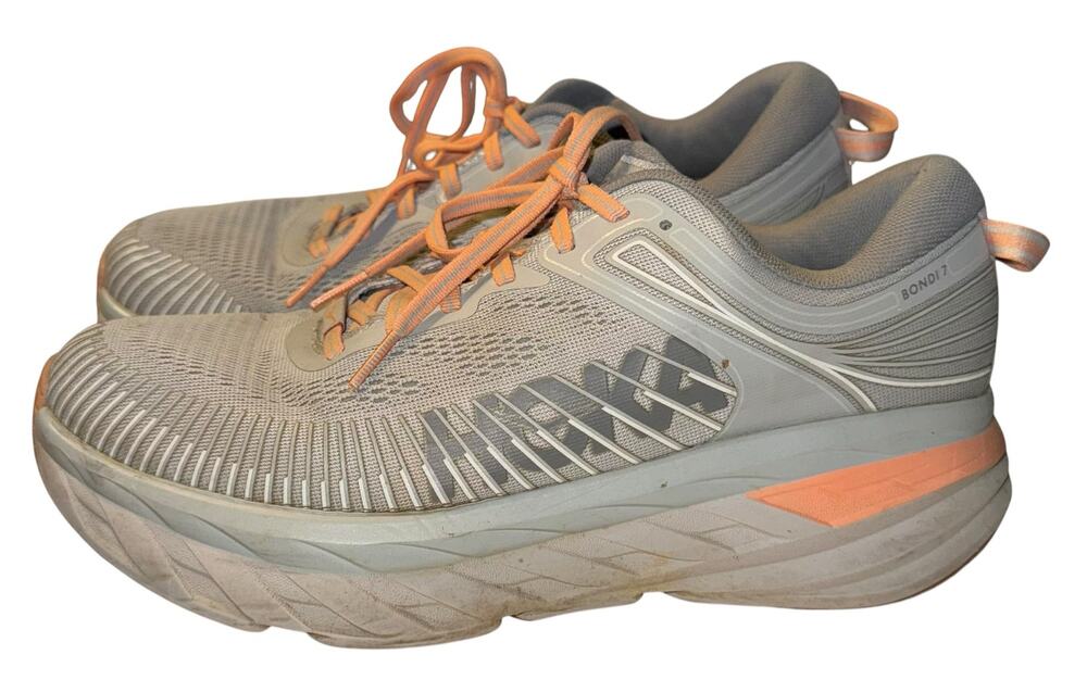 Size 9.5D - Hoka One One HOKA Bondi 7 Harbor Mist Sharkskin Women's Sneakers